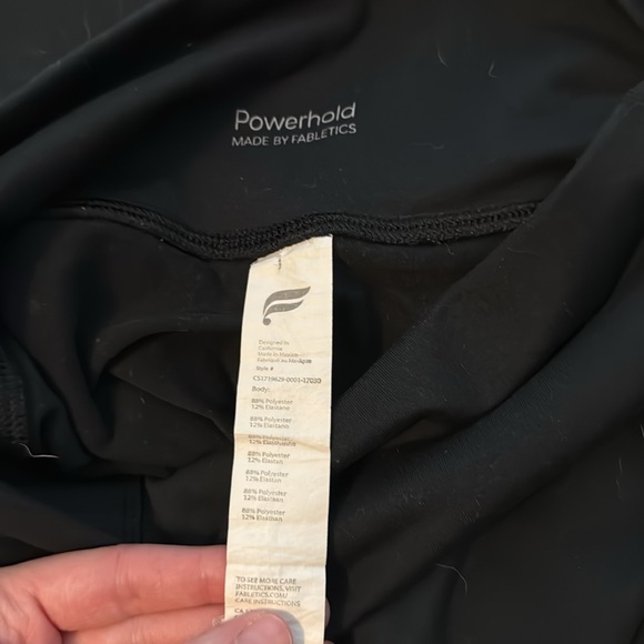 BUNDLE of 2 black fabletics powerhold leggings - Picture 2 of 6